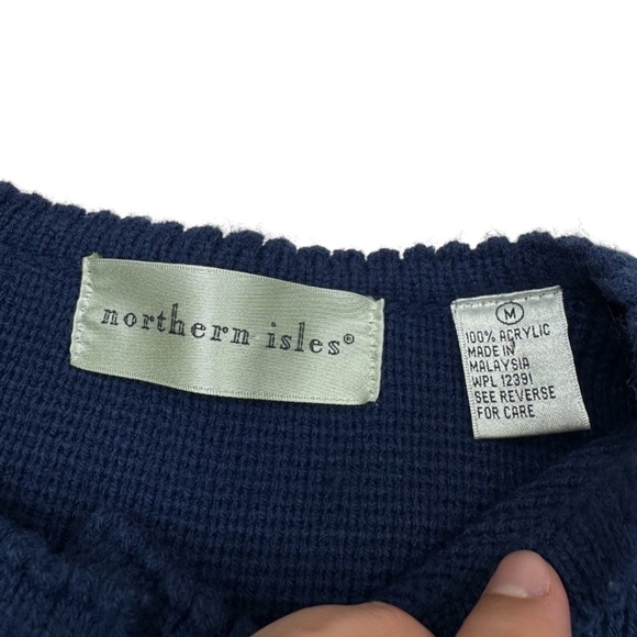 Northern Isles Blue Knit Cardigan - Picture 4 of 7